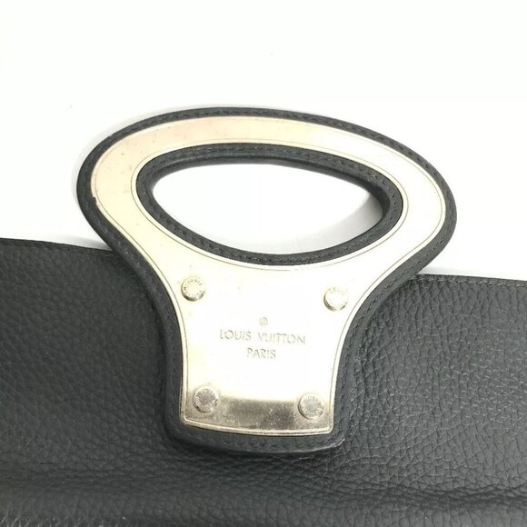 Auth LOUIS VUITTON M48811 portfolio 2WAY Hand Bag Clutch Taurillon Clemence Leat - Picture 14 of 14